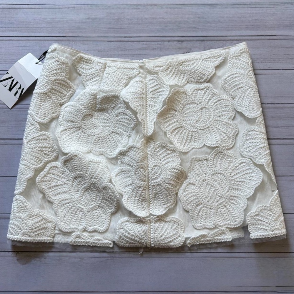 Zara White Mini Skirt NWT